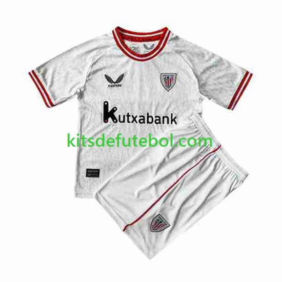 Camisola Athletic Bilbao Criança Equipamento alternativo 2023-2024 Mangas Curtas