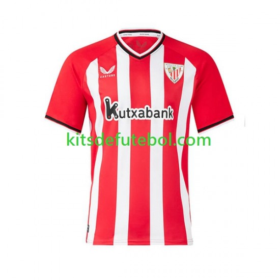 Camisola Athletic Bilbao Homem Equipamento principal 2023-2024 Mangas Curtas