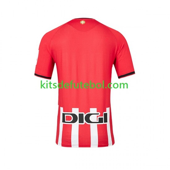 Camisola Athletic Bilbao Homem Equipamento principal 2023-2024 Mangas Curtas