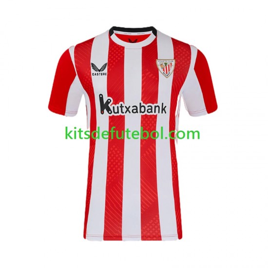 Camisola Athletic Bilbao Homem Equipamento principal 2024-2025 Mangas Curtas