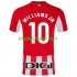 Camisola Athletic Bilbao Williams JR 10 Homem Equipamento principal 2024-2025 Mangas Curtas