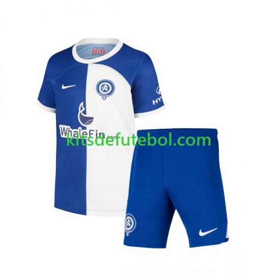 Camisola Atlético Madrid 120 Anniversary Criança Equipamento principal 2022-2023 Mangas Curtas