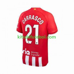 Camisola Atlético Madrid 2 Yannick Carrasco 21 Homem Equipamento principal 2023-2024 Mangas Curtas