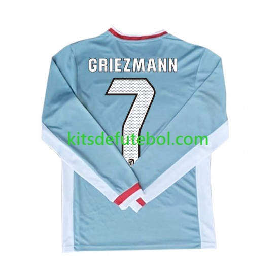 Camisola Atlético Madrid Antoine Griezmann 7 Homem Equipamento alternativo 2024-2025 Mangas Compridas