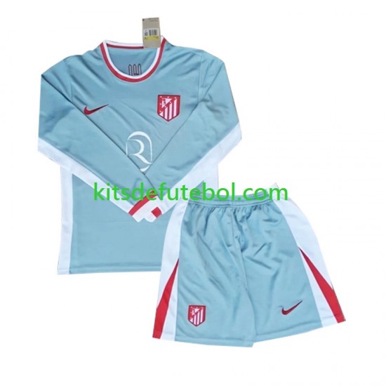 Camisola Atlético Madrid Criança Equipamento alternativo 2024-2025 Mangas Compridas