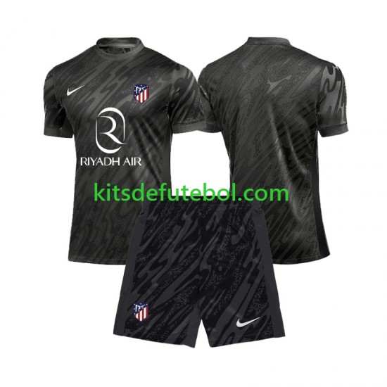 Camisola de Guarda-redes Atlético Madrid Criança Equipamento principal 2024-2025 Mangas Curtas
