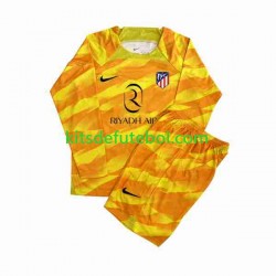 Camisola de Guarda-redes Atlético Madrid Laranja Criança 2023-2024 Mangas Compridas