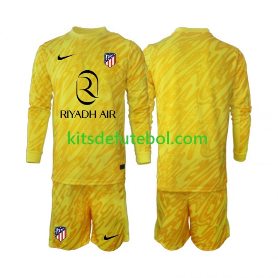 Camisola de Guarda-redes Atlético Madrid Criança Terceiro equipamento 2024-2025 Mangas Compridas