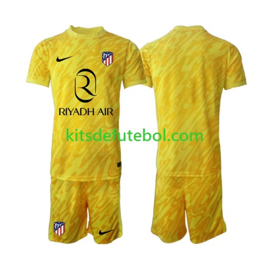Camisola de Guarda-redes Atlético Madrid Criança Terceiro equipamento 2024-2025 Mangas Curtas