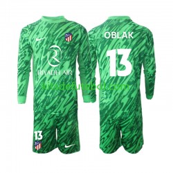 Camisola de Guarda-redes Atlético Madrid Jan Oblak 13 Criança Equipamento alternativo 2024-2025 Mangas Compridas