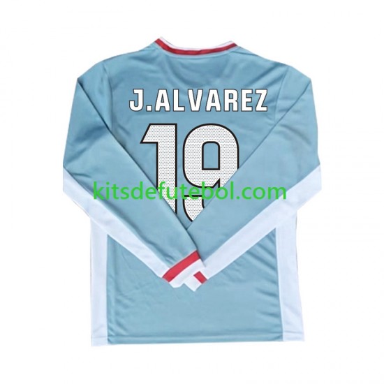 Camisola Atlético Madrid Julian Alvarez 19 Homem Equipamento alternativo 2024-2025 Mangas Compridas