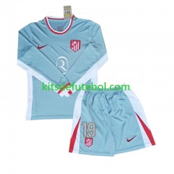 Camisola Atlético Madrid Julian Alvarez 19 Criança Equipamento alternativo 2024-2025 Mangas Compridas