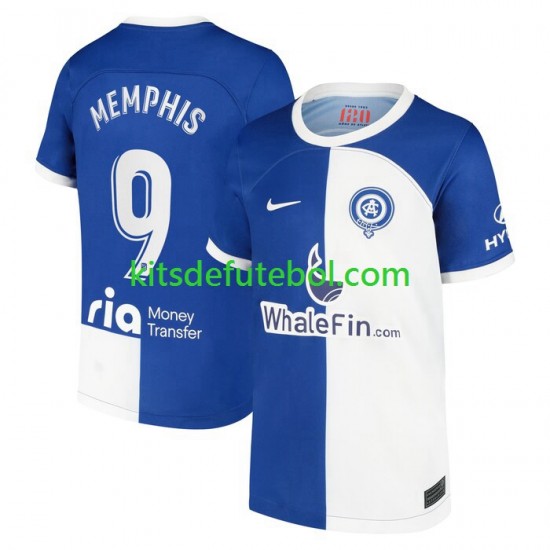 Camisola Atlético Madrid Memphis 9 120 Anniversary Homem Equipamento principal 2022-2023 Mangas Curtas