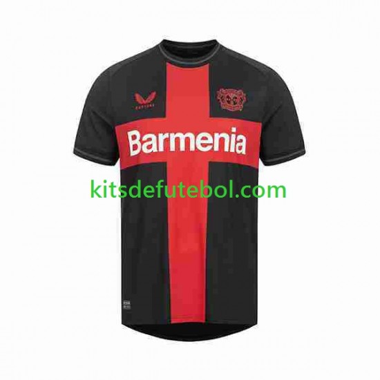 Camisola Bayer 04 Leverkusen Homem Equipamento principal 2023-2024 Mangas Curtas