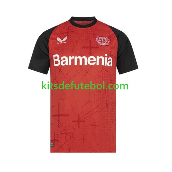 Camisola Bayer 04 Leverkusen Homem Equipamento principal 2024-2025 Mangas Curtas