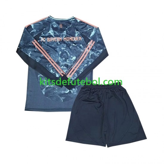 Camisola Bayern de Munique Criança Equipamento alternativo 2024-2025 Mangas Compridas