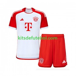 Camisola Bayern de Munique Criança Equipamento principal 2023-2024 Mangas Curtas