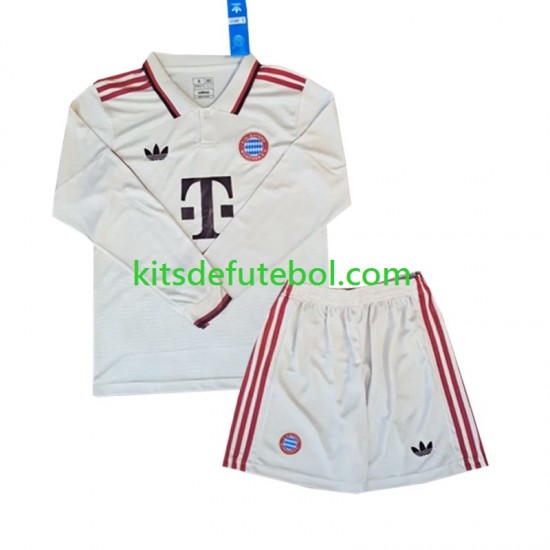 Camisola Bayern de Munique Criança Terceiro equipamento 2024-2025 Mangas Compridas