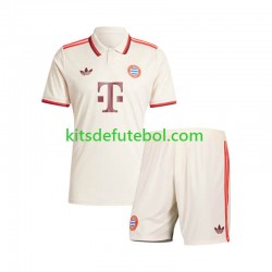 Camisola Bayern de Munique Criança Terceiro equipamento 2024-2025 Mangas Curtas