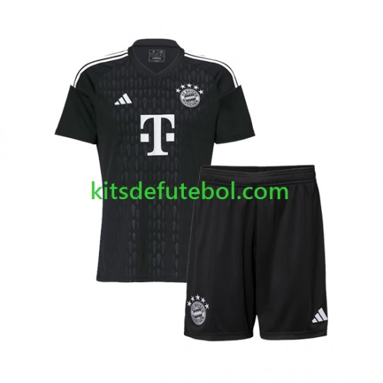 Camisola de Guarda-redes Bayern de Munique Criança Equipamento principal 2023-2024 Mangas Curtas