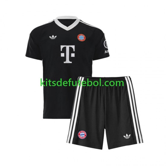 Camisola de Guarda-redes Bayern de Munique Criança Terceiro equipamento 2024-2025 Mangas Curtas