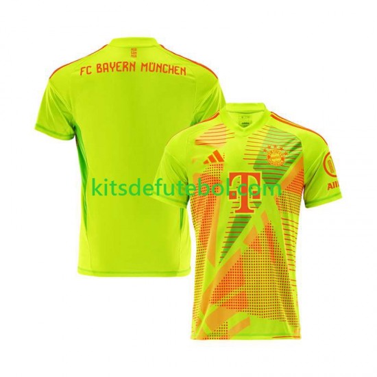Camisola de Guarda-redes Bayern de Munique Homem Equipamento principal 2024-2025 Mangas Curtas
