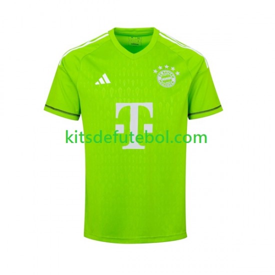 Camisola de Guarda-redes Bayern de Munique Manuel Neuer 1 Homem Equipamento alternativo 2023-2024 Mangas Curtas