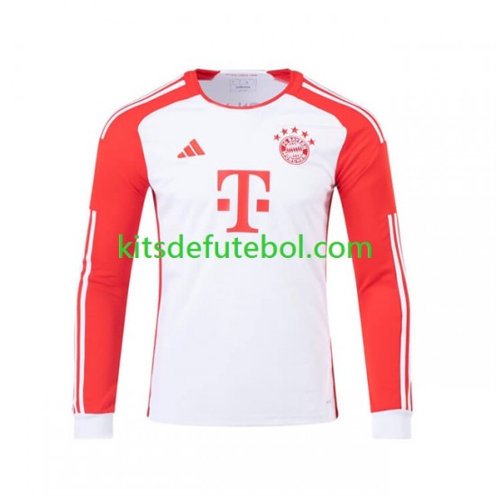 Camisola Bayern de Munique Homem Equipamento principal 2023-2024 Mangas Compridas