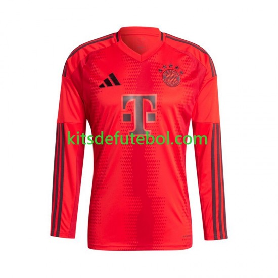 Camisola Bayern de Munique Vermelho Homem Equipamento principal 2024-2025 Mangas Compridas