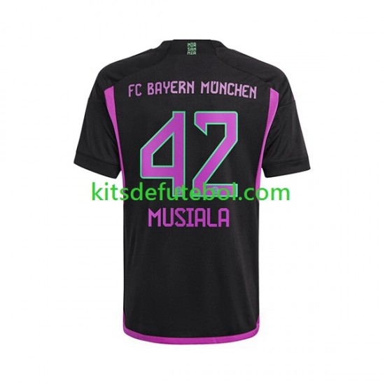 Camisola Bayern de Munique Jamal Musiala 42 Homem Equipamento alternativo 2023-2024 Mangas Curtas