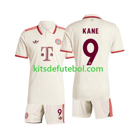 Camisola Bayern de Munique Kane 9 Criança Terceiro equipamento 2024-2025 Mangas Curtas