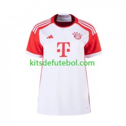 Camisola Bayern de Munique Mulheres Equipamento principal 2023-2024 Mangas Curtas