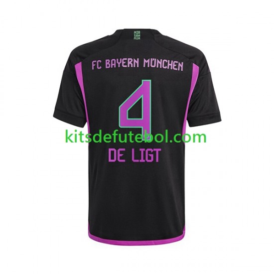Camisola Bayern de Munique Matthijs de Ligt 4 Homem Equipamento alternativo 2023-2024 Mangas Curtas