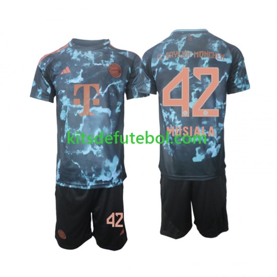 Camisola Bayern de Munique Musiala 42 Criança Equipamento alternativo 2024-2025 Mangas Curtas