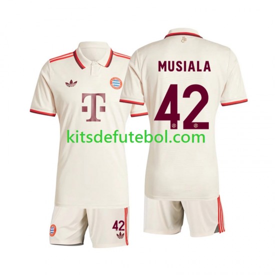 Camisola Bayern de Munique Musiala 42 Criança Terceiro equipamento 2024-2025 Mangas Curtas