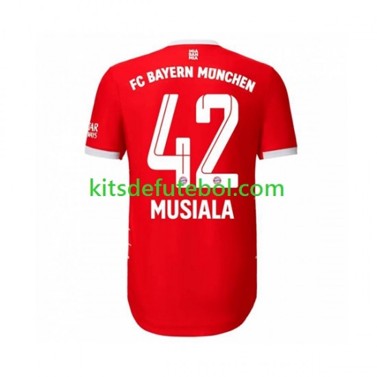 Camisola Bayern de Munique Musiala 42 Homem Equipamento principal 2022-2023 Mangas Curtas