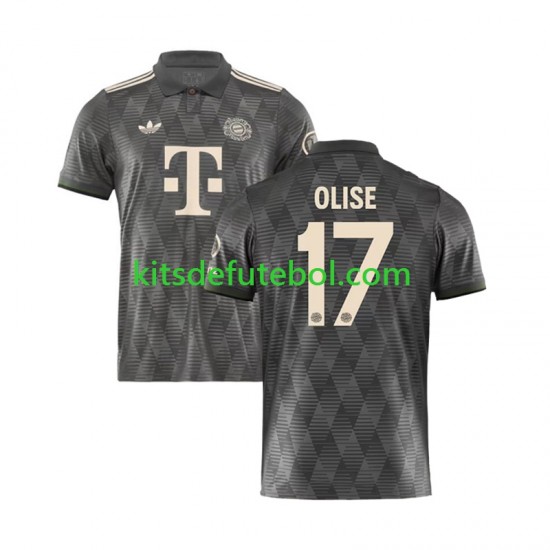Camisola Bayern de Munique OLISE 17 Octoberfest Homem Quarto equipamento 2024-2025 Mangas Curtas