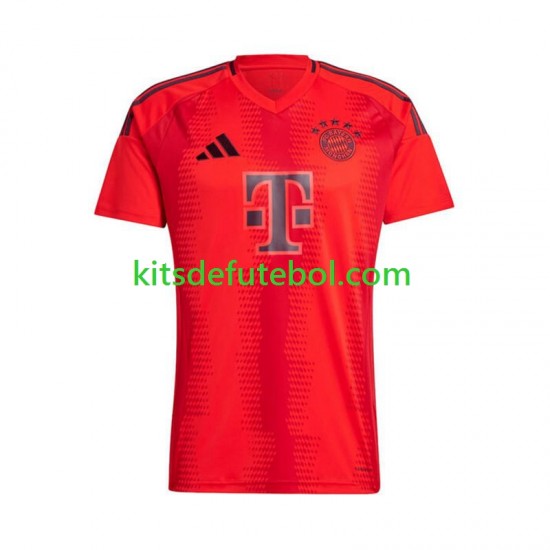 Camisola Bayern de Munique Vermelho Homem Equipamento principal 2024-2025 Mangas Curtas