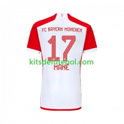 Camisola Bayern de Munique Sadio Mane 17 Homem Equipamento principal 2023-2024 Mangas Curtas