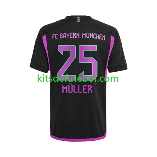 Camisola Bayern de Munique Thomas Muller 25 Homem Equipamento alternativo 2023-2024 Mangas Curtas