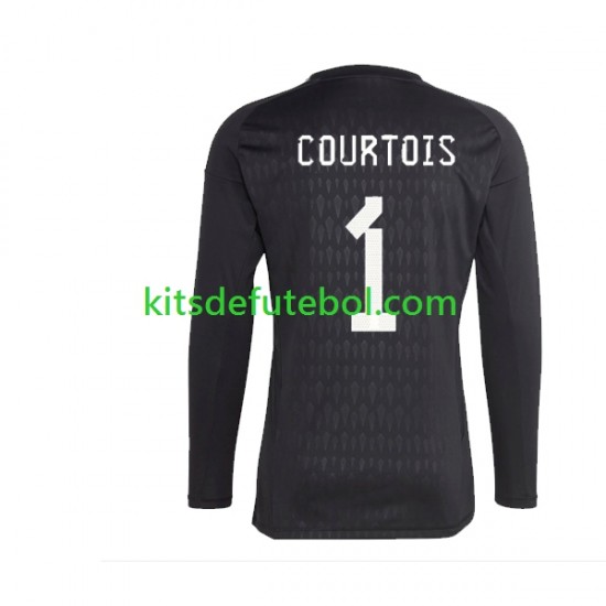 Camisola de Guarda-redes Seleção da Belga Courtois 1 Homem Equipamento alternativo 2022 Mangas Compridas