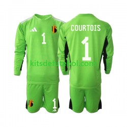 Camisola de Guarda-redes Seleção da Belga Courtois 1 Criança Equipamento principal 2021-2022 Mangas Compridas