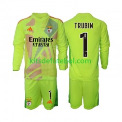 Camisola de Guarda-redes Benfica Anatolij Trubin 1 Criança Equipamento principal 2024-2025 Mangas Compridas