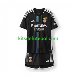 Camisola Benfica Criança Equipamento alternativo 2023-2024 Mangas Curtas