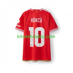 Camisola Benfica Orkun Kokcu 10 Homem Equipamento principal 2023-2024 Mangas Curtas