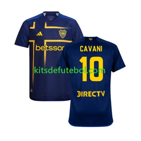 Camisola Boca Juniors CAVANI 10 Homem Terceiro equipamento 2024-2025 Mangas Curtas