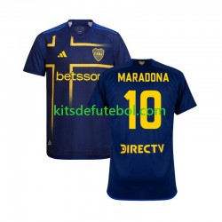 Camisola Boca Juniors MARADONA 10 Homem Terceiro equipamento 2024-2025 Mangas Curtas
