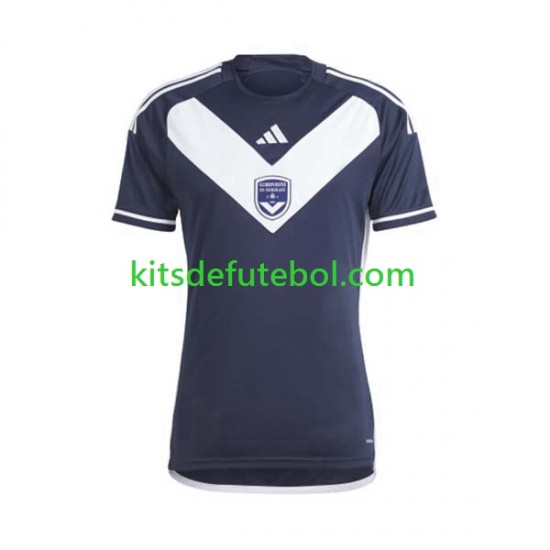 Camisola Bordeaux Homem Equipamento principal 2023-2024 Mangas Curtas