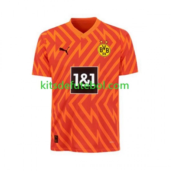 Camisola de Guarda-redes Borussia Dortmund Homem Equipamento alternativo 2023-2024 Mangas Curtas
