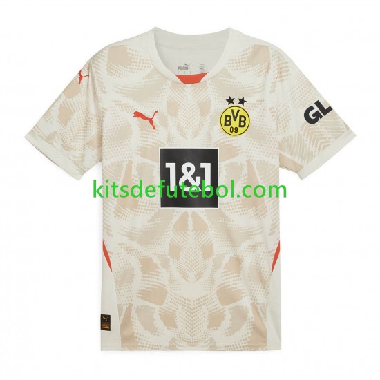 Camisola de Guarda-redes Borussia Dortmund Homem Equipamento alternativo 2024-2025 Mangas Curtas